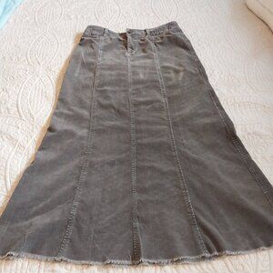Long skirt_ Margaret O'Leary_corduroy